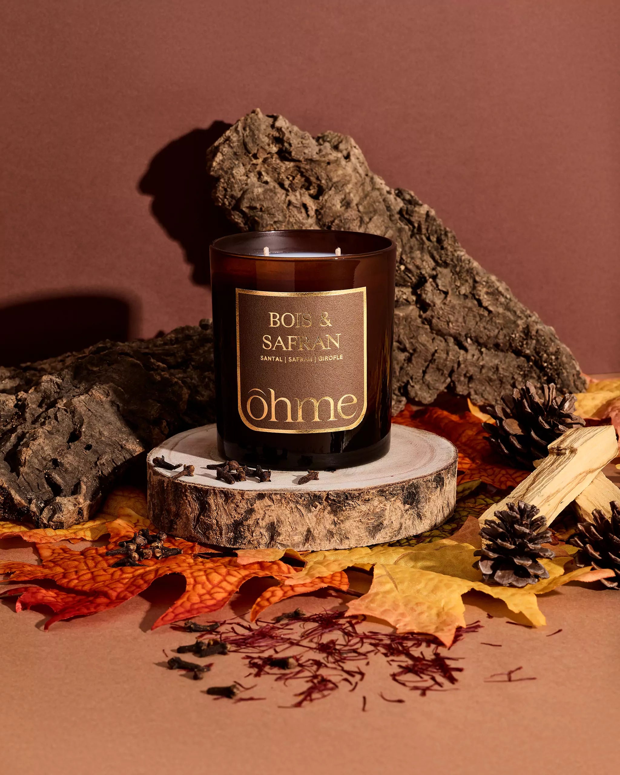 Bougie parfumée - Bois & Safran