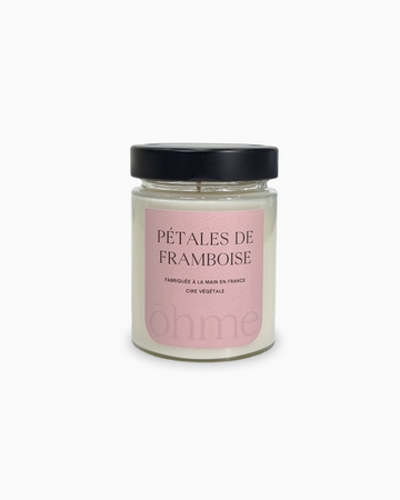 Bougie parfumée en bocal - Pétales de Framboise