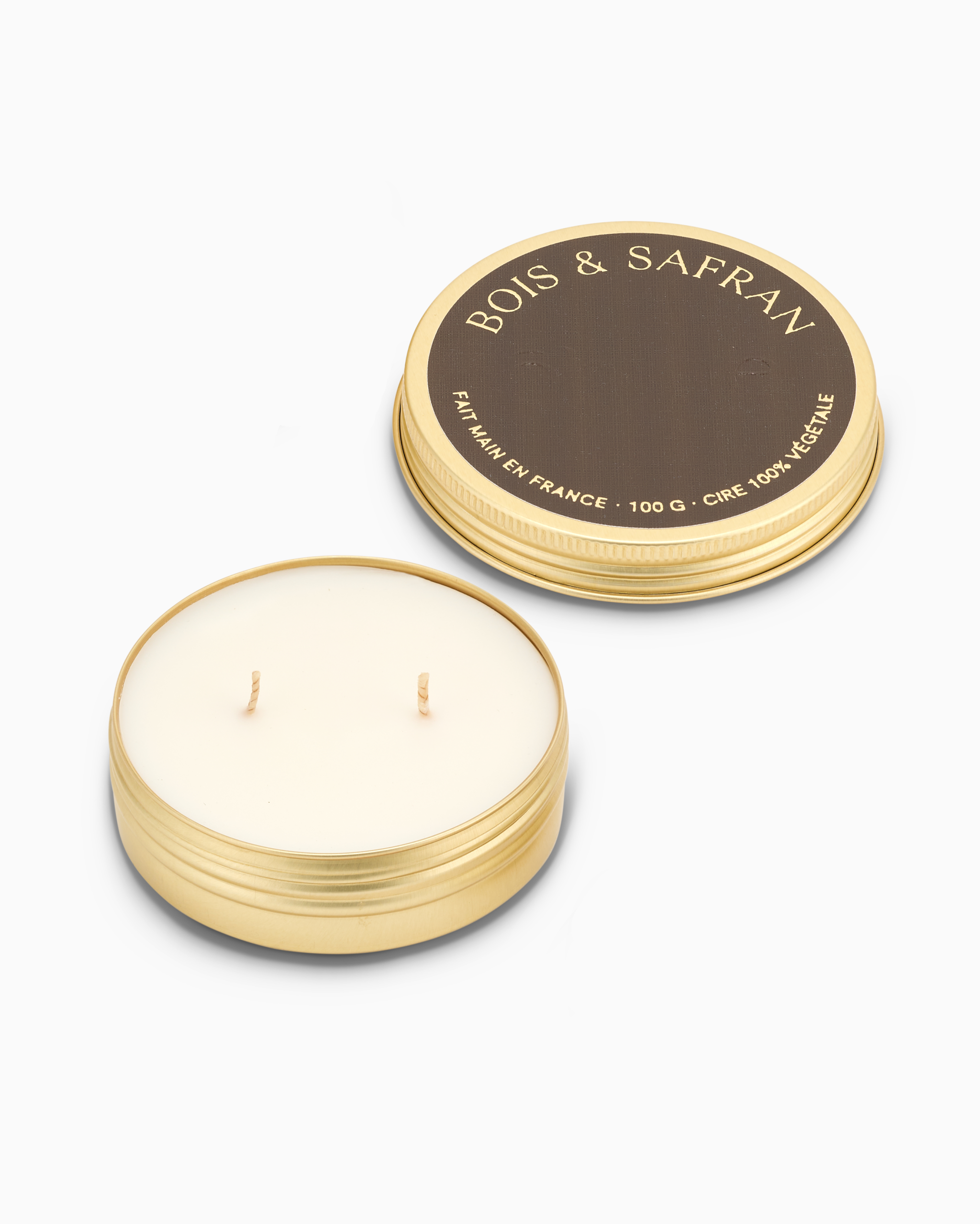 Bougie parfumée capsule - Bois & Safran