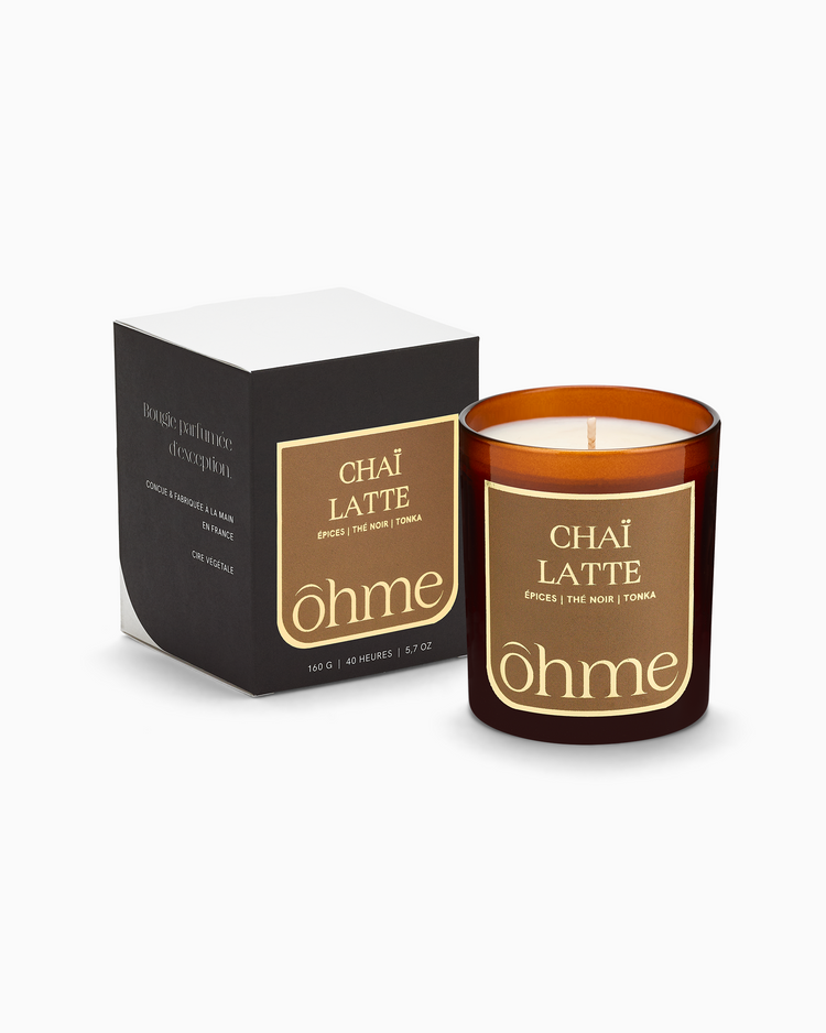 Bougie parfumée - Chaï Latte - 160g - ōhme