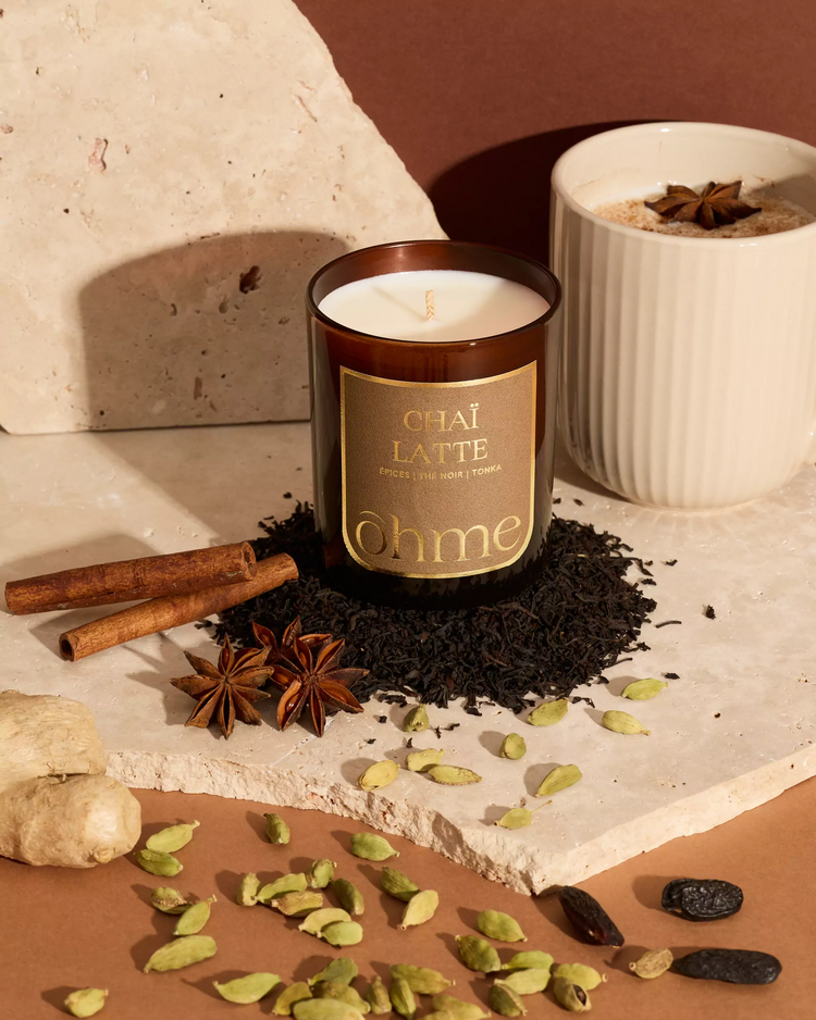 Bougie parfumée - Chaï Latte - 160g - ōhme