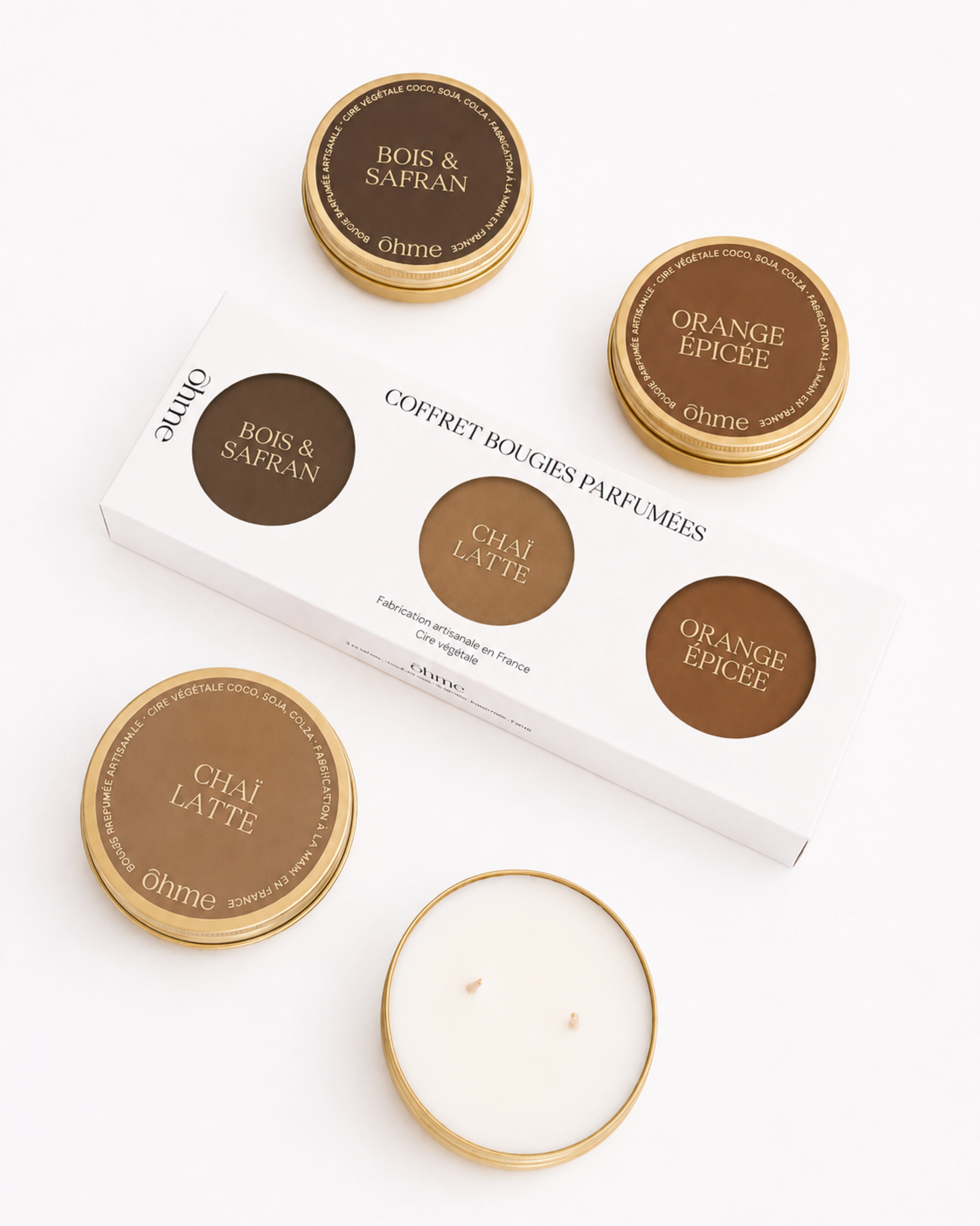 Coffret bougies Automne