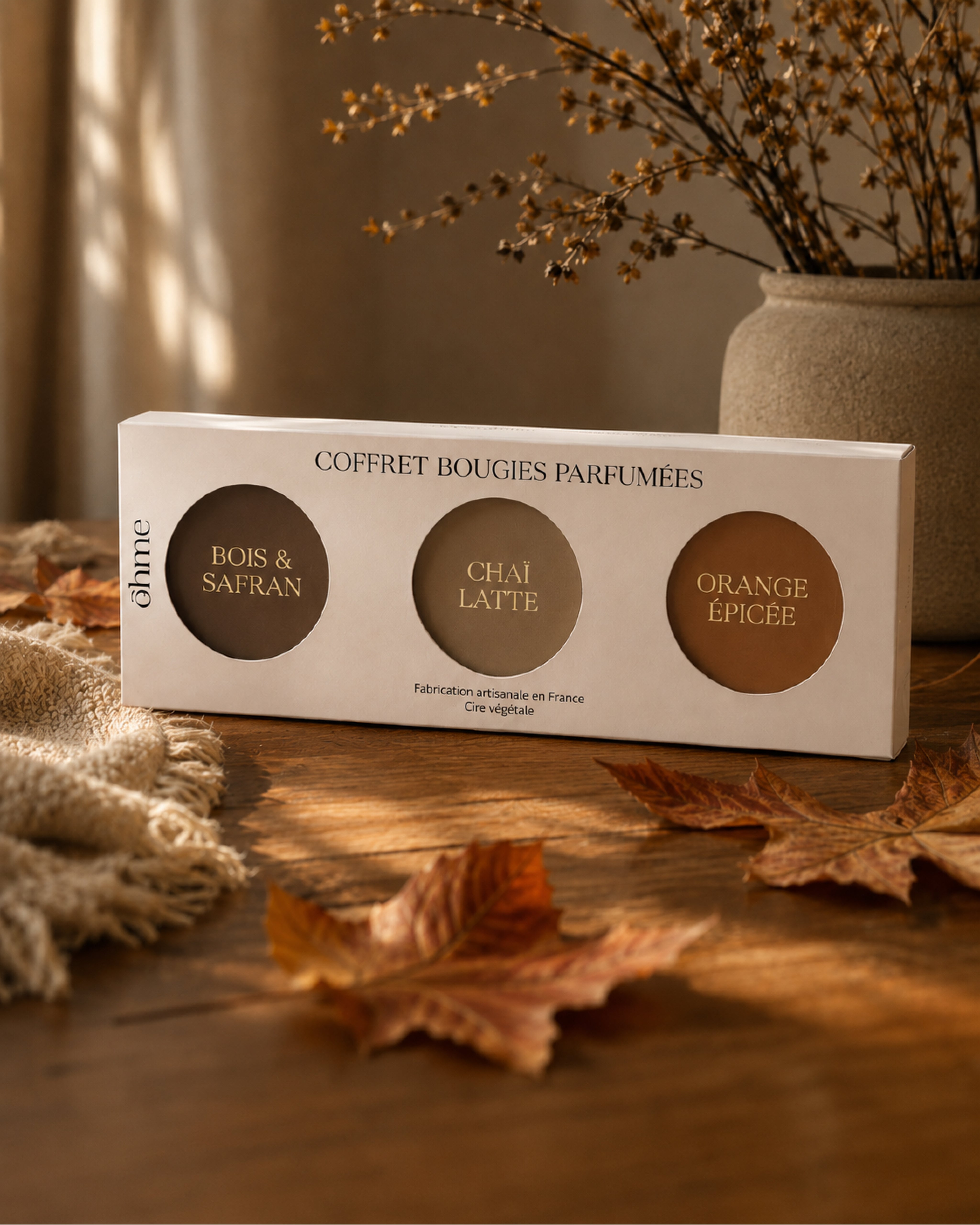 Coffret bougies Automne
