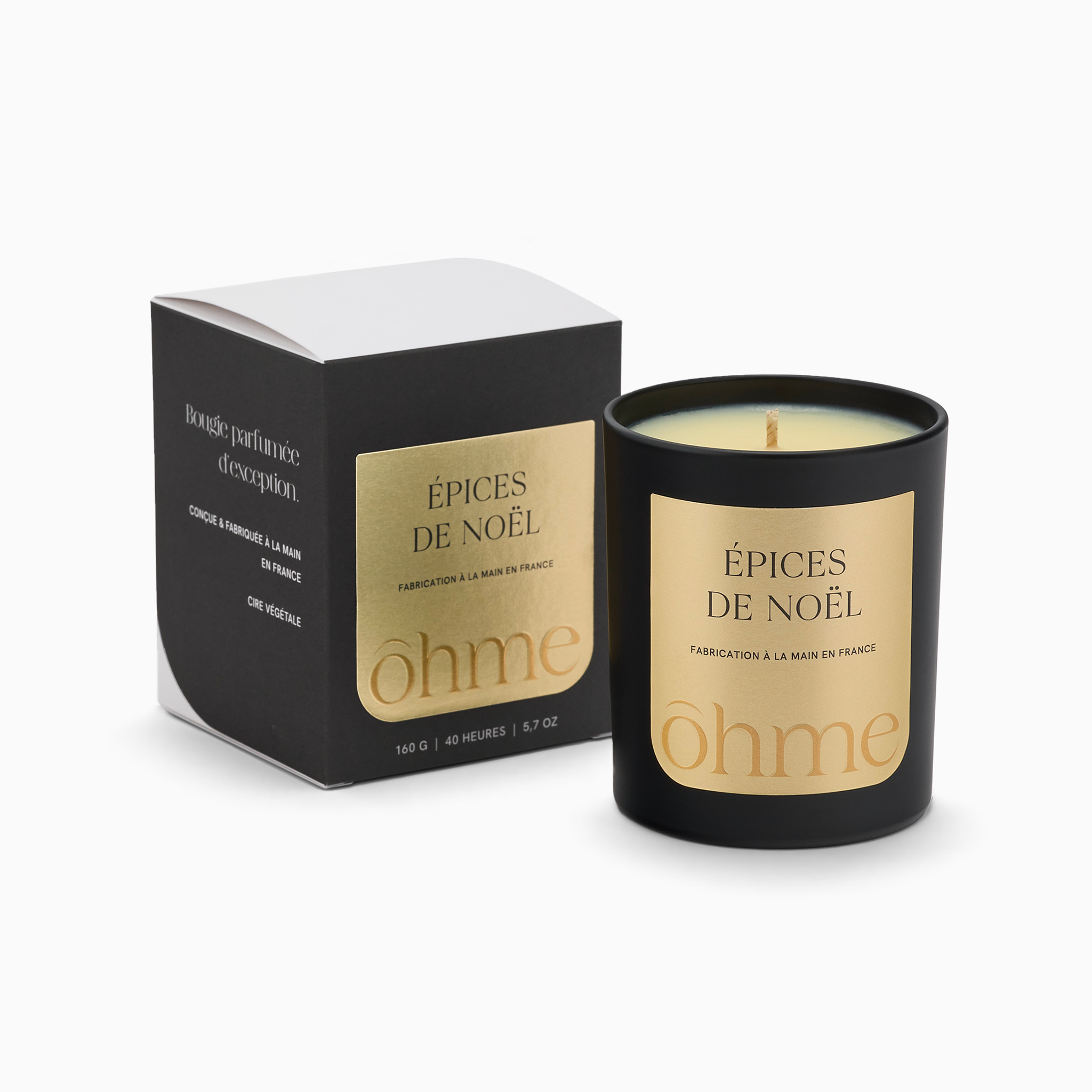 Bougie parfumée - Épices de Noël