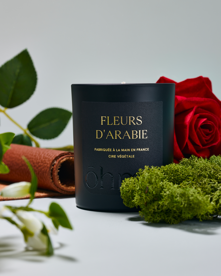 Bougie parfumée - Fleurs d'Arabie - 160g - ōhme
