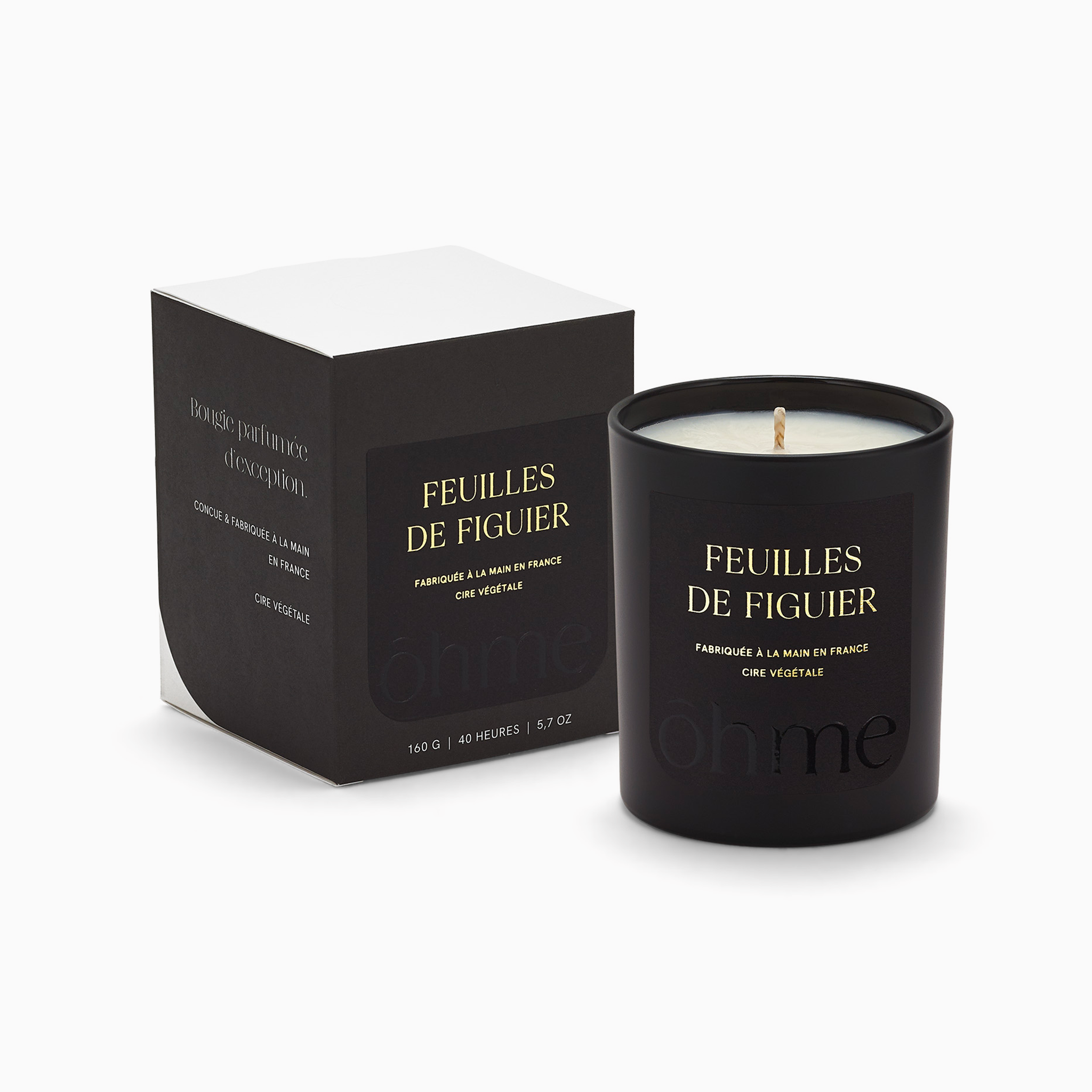 Bougie parfumée - Feuilles de Figuier