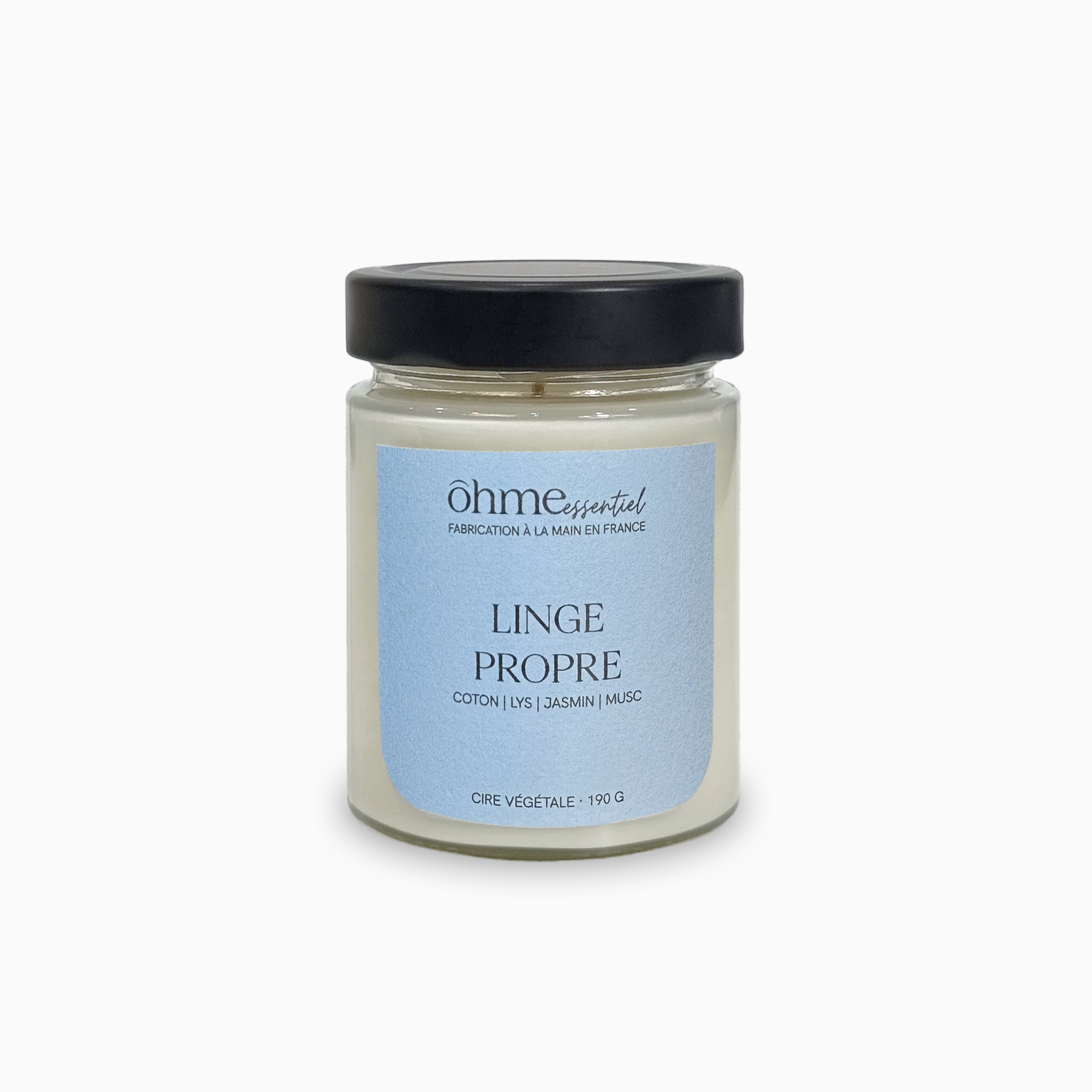 Bougie parfumée en bocal - Linge Propre