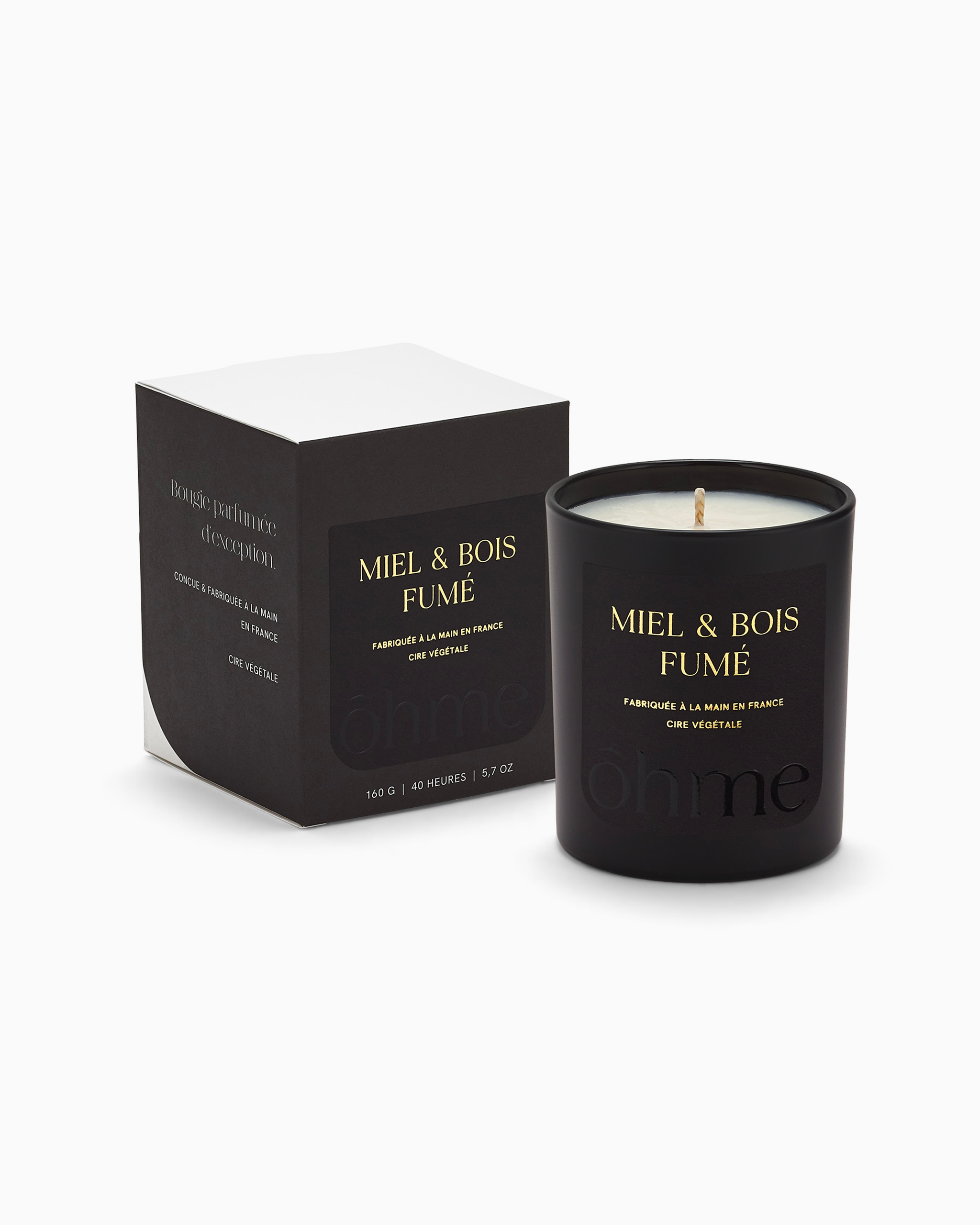 Bougie parfumée - Miel & Bois fumé