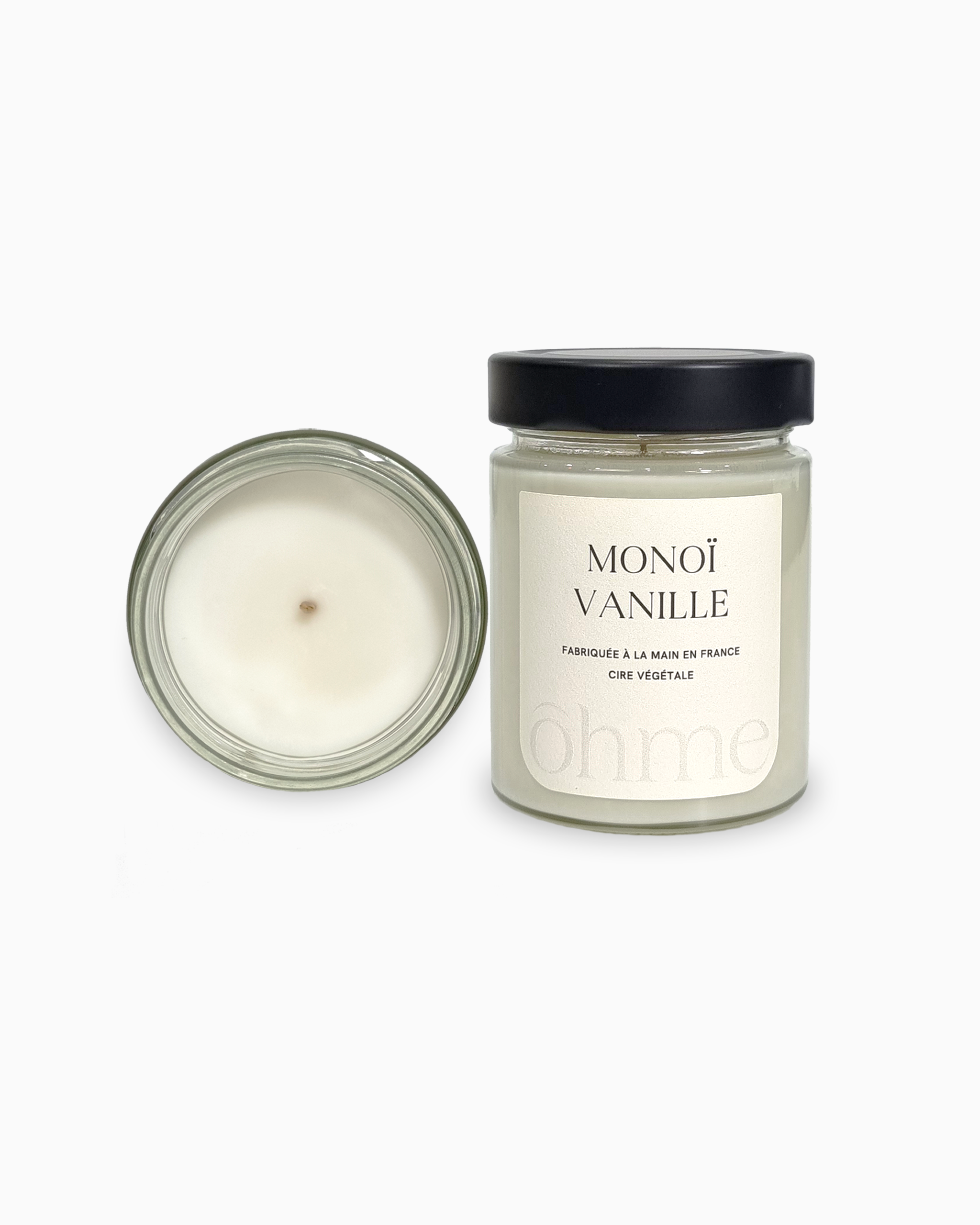 Bougie parfumée en bocal - Monoï Vanille