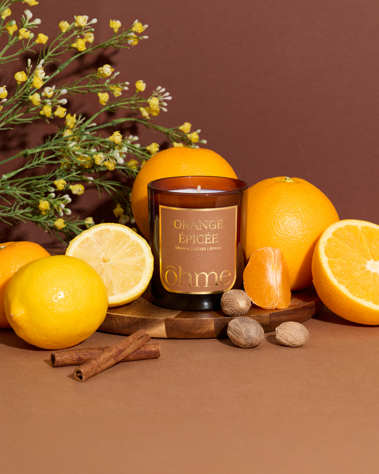 Bougie parfumée - Orange épicée - 160g - ōhme