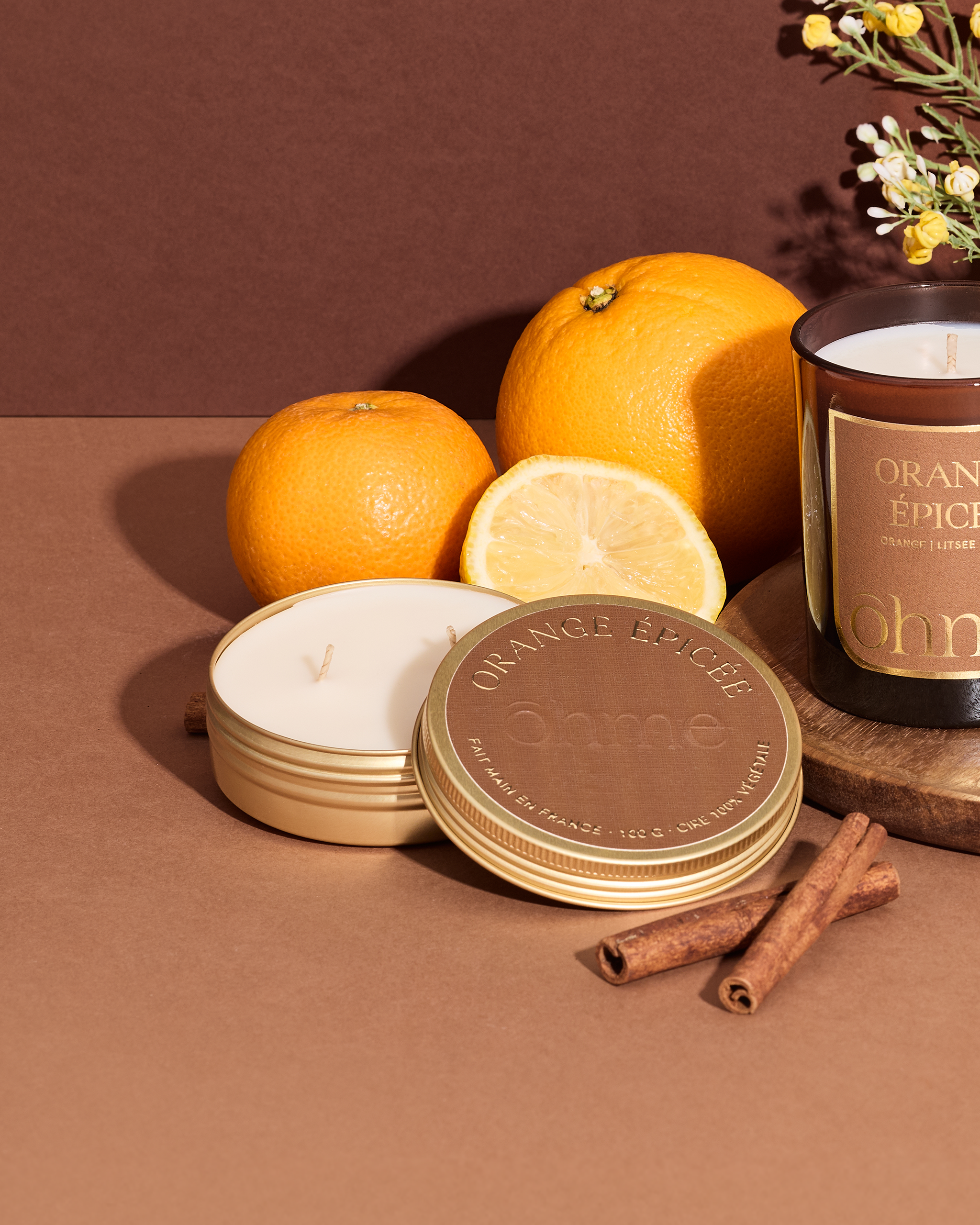 Bougie parfumée capsule - Orange épicée