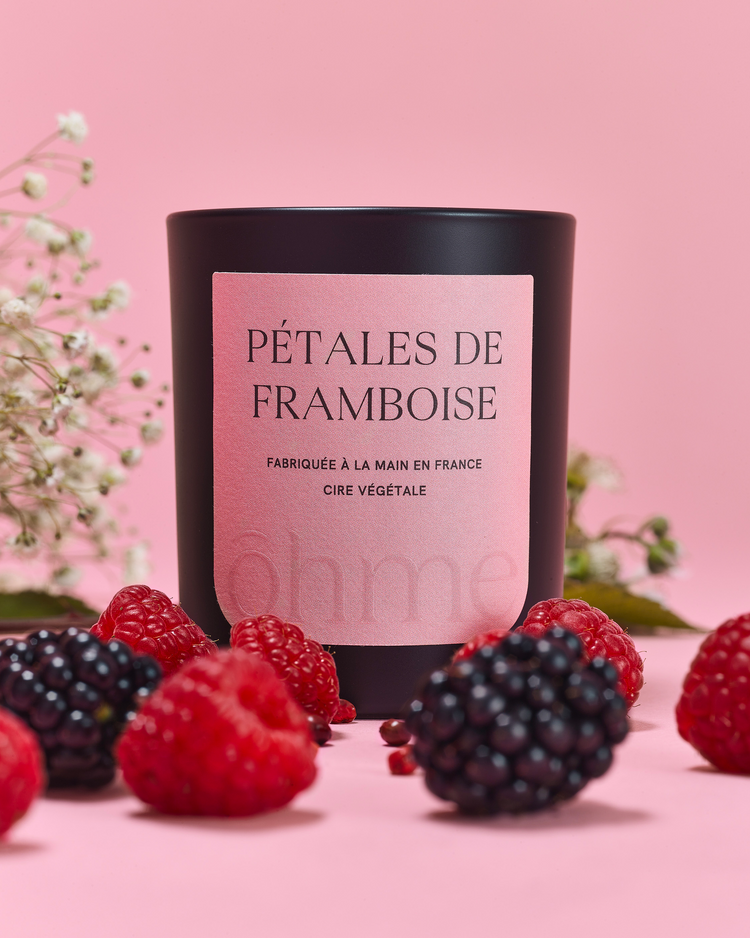 Bougie parfumée - Pétales de Framboise