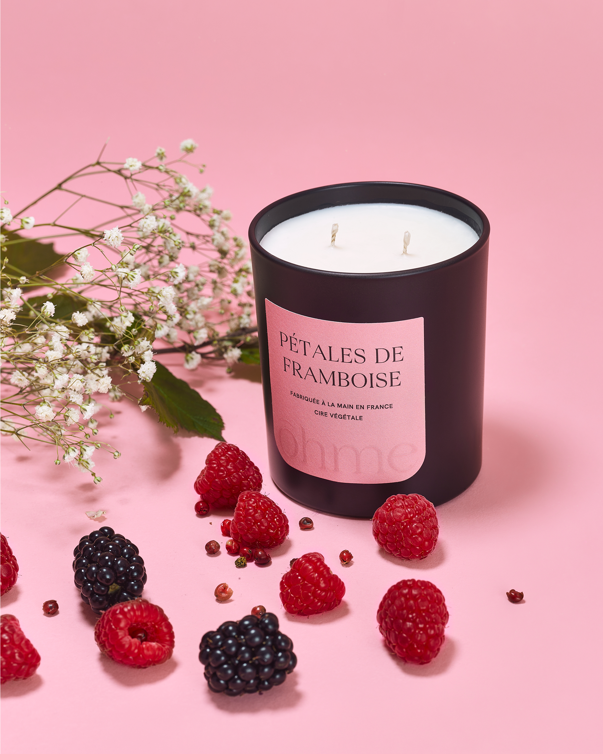 Bougie parfumée - Pétales de Framboise