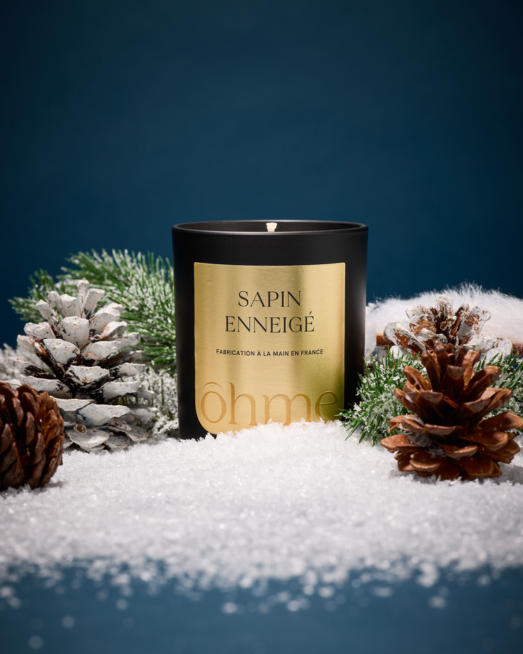 Bougie parfumée - Sapin Enneigé - 160g - ōhme