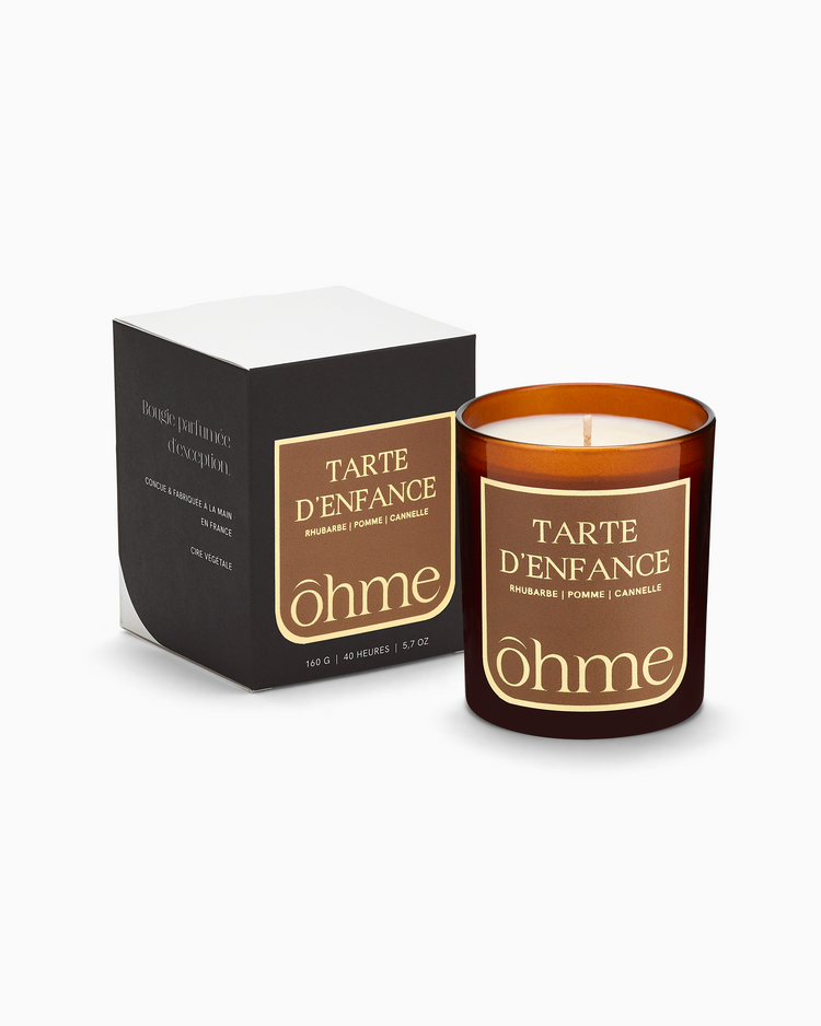 Bougie parfumée - Tarte d’enfance - 160g - ōhme