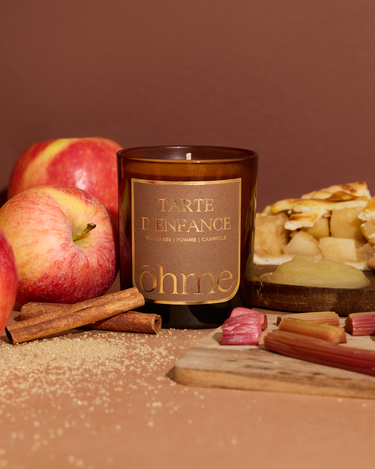Bougie parfumée - Tarte d’enfance - 160g - ōhme
