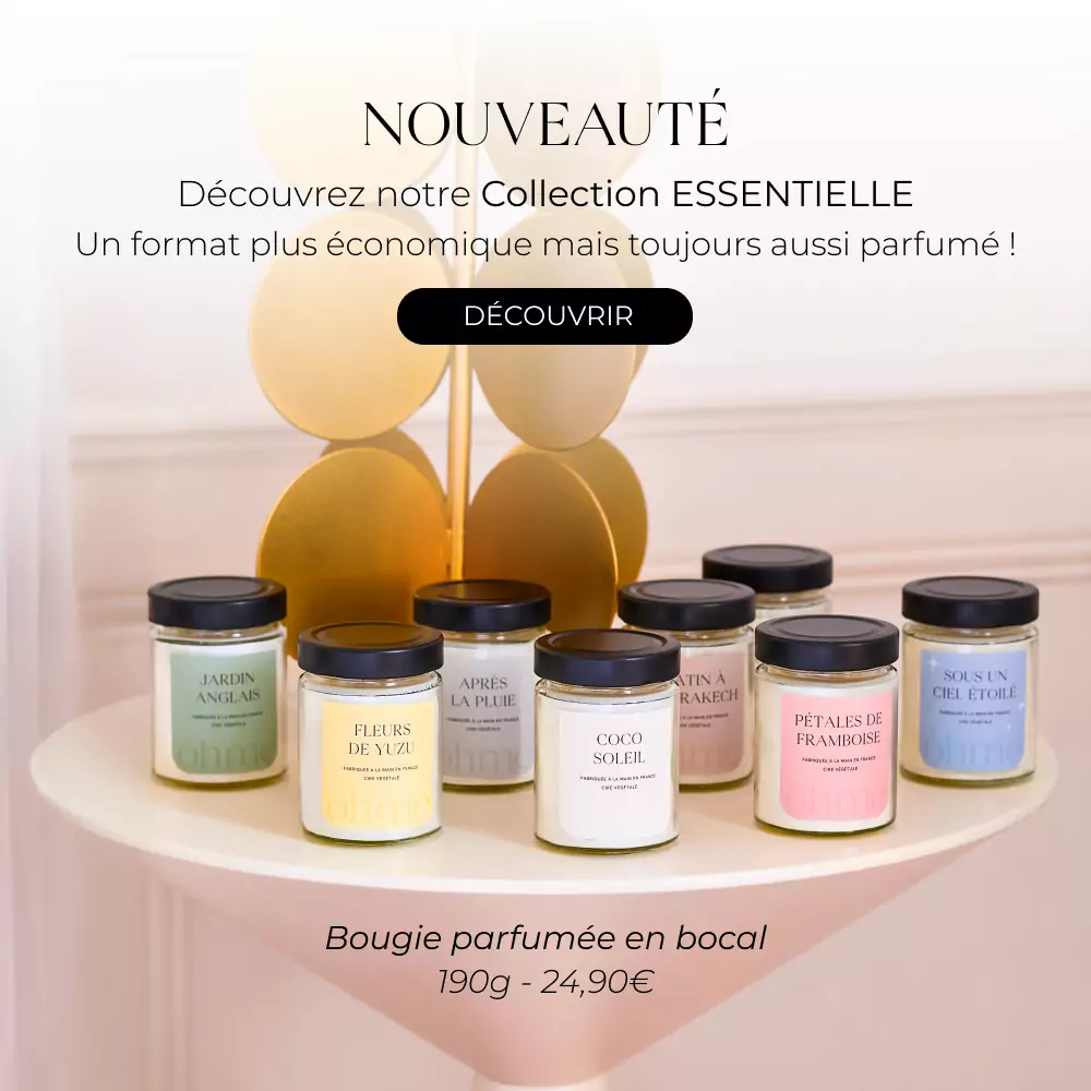 Bougies parfumées en bocal Collection Essentielle